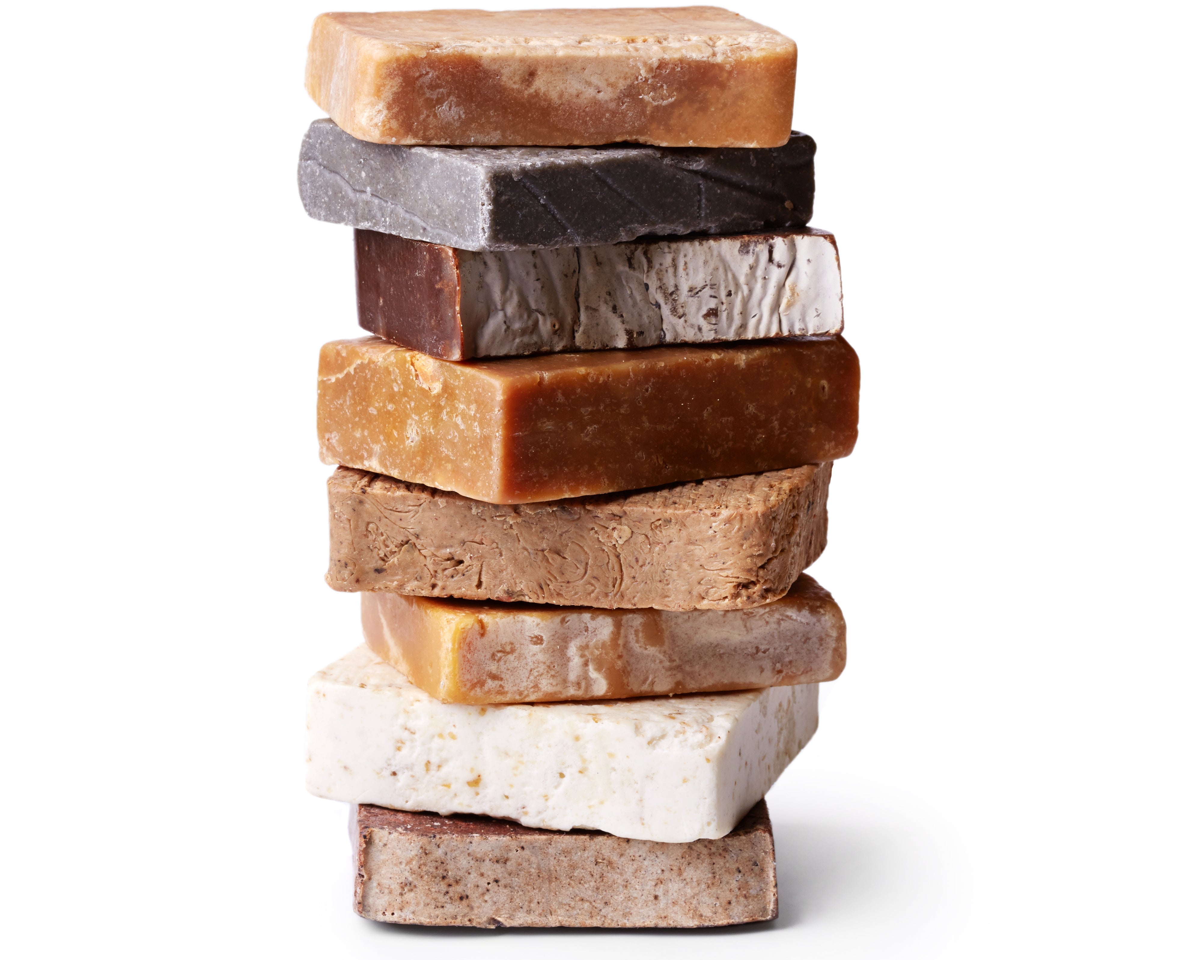 pile of solid soap bars