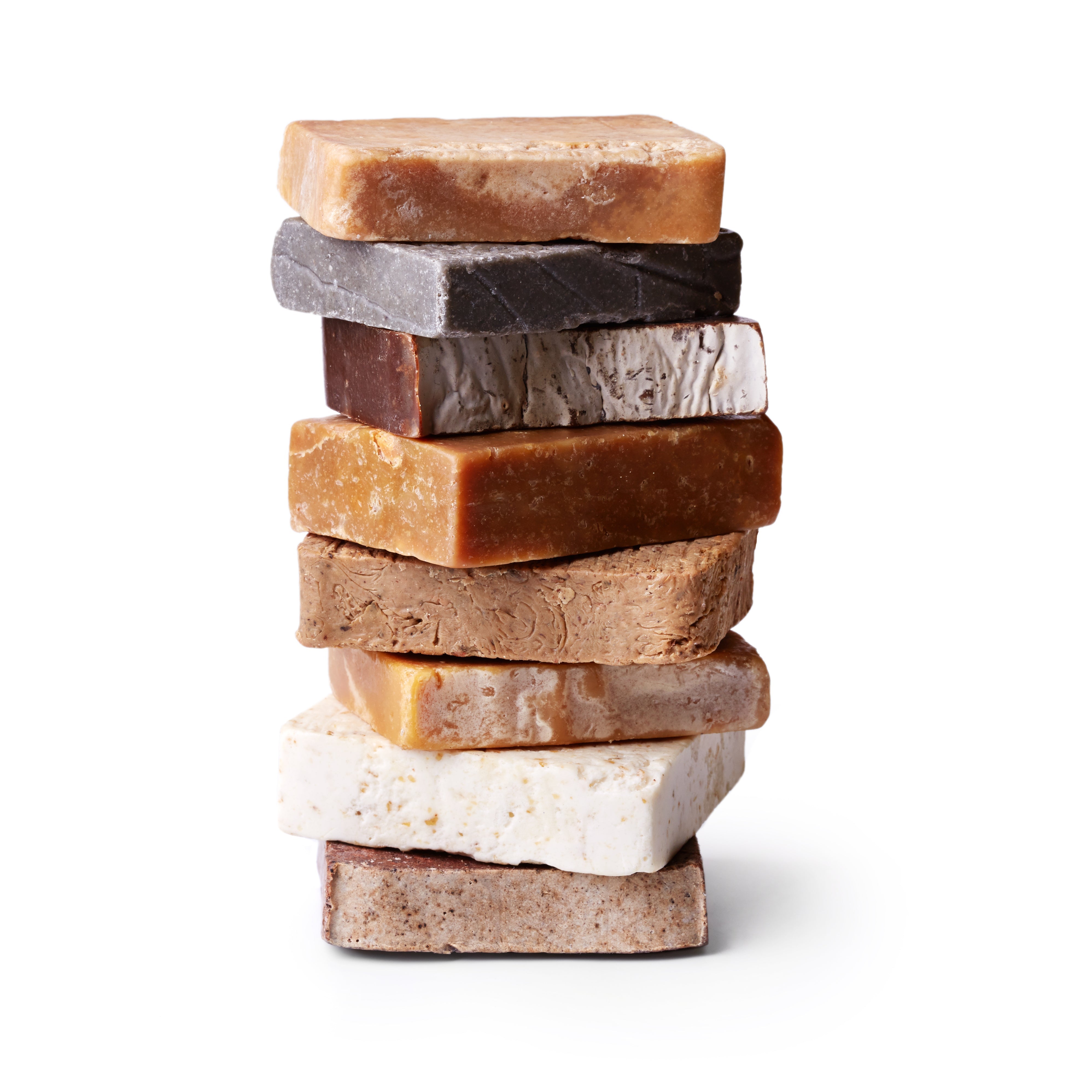 pile of solid soap bars