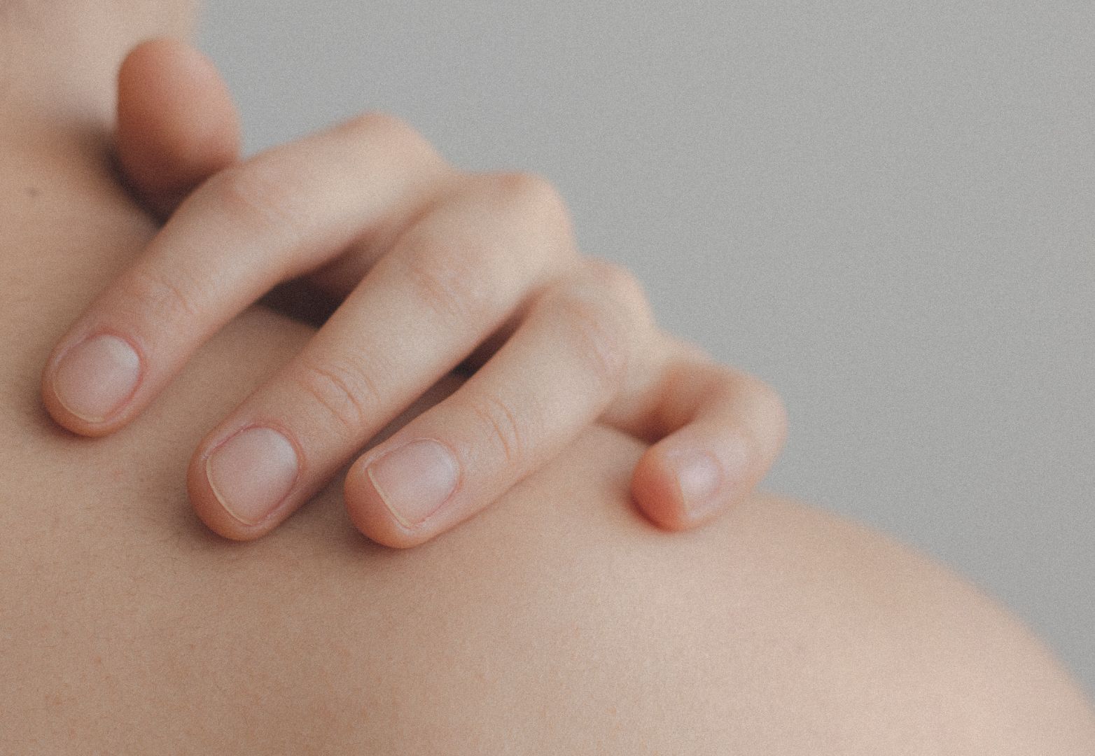 delicate touch on skin