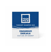 YOGHMEN shampoo bar with shikakai packaging on a white background
