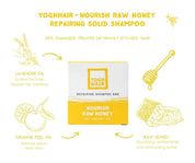 graphic ingredient sheet of yoghhair honey shampoo