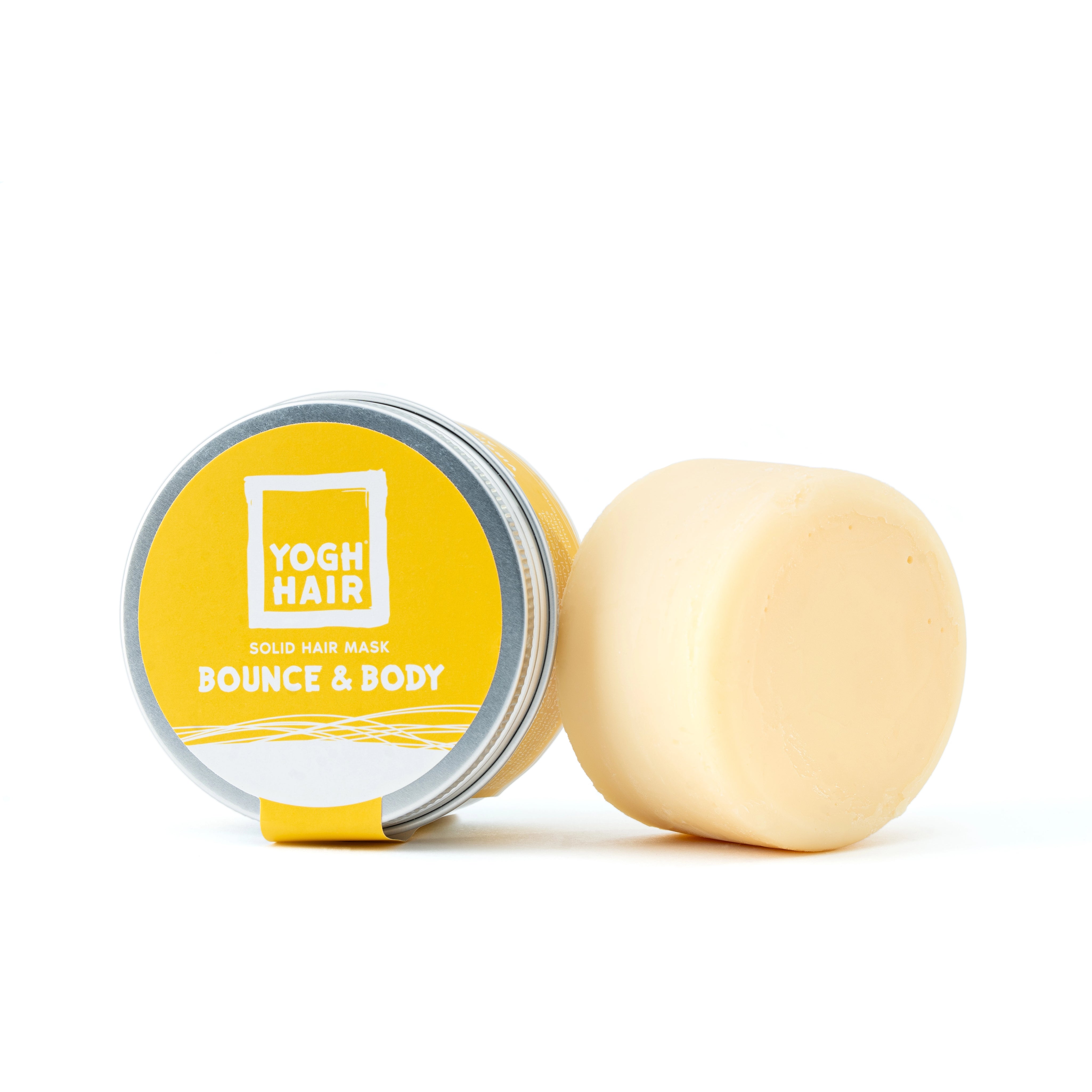 yoghhair hair mask bounce and body on white background